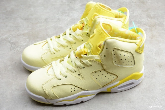 Retro Jordan Air 543390-800 6 Dynamic Floral Yellow (GS) 1020